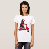 Sock Monkey auf Red Moped T-Shirt (Vorne ganz)