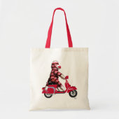 Sock Monkey auf Red Moped Tragetasche (Vorne)