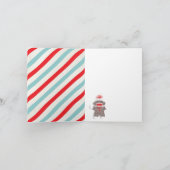 Sock Monkey Baby Danke Karte (Innenseite)