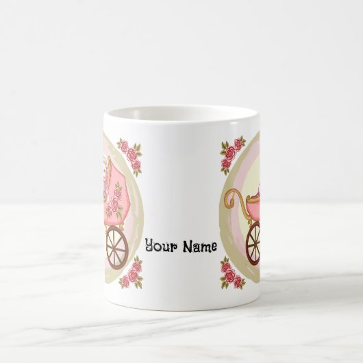 Sock Monkey Baby Girl Buggy Kaffeetasse (Mittel)