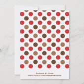 Sock Monkey Baby Shower Einladung (Rückseite)