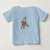 Sock Monkey Baby T-shirt (Vorderseite)