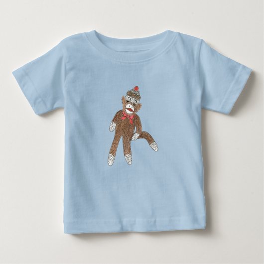 Sock Monkey Baby T-shirt (Vorderseite)