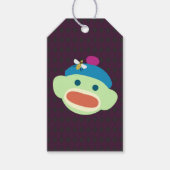 Sock Monkey & Bee Geschenkanhänger (Vorderseite)