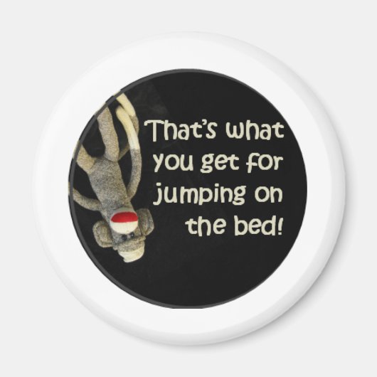 Sock Monkey Beleidigungen Magnet (Vorne)
