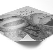 Sock Monkey "Best Friends" Square Foto drucken (Ecke)