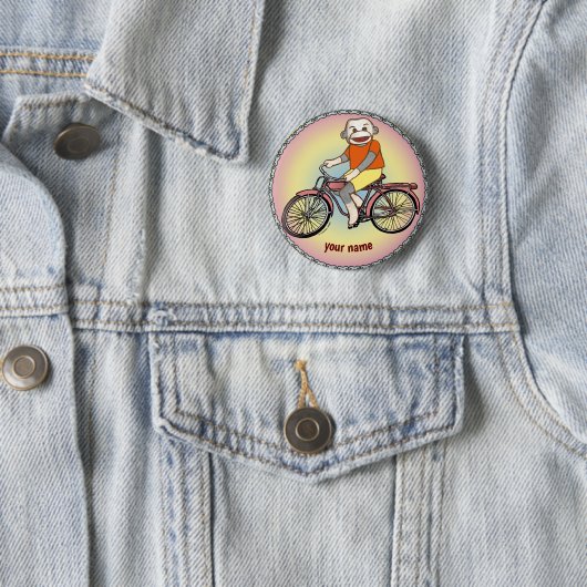 Sock Monkey Bicycle Button (Beispiel)