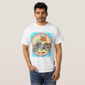 Sock Monkey Bicycle T - Shirt (Vorne ganz)