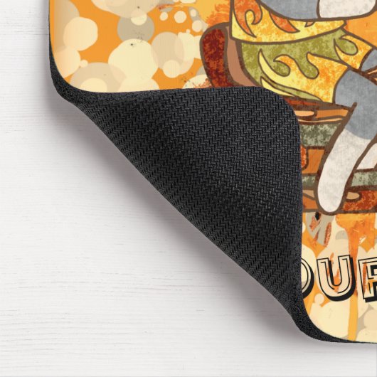 Sock Monkey Biker Mousepad (Ecke)