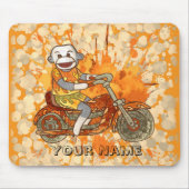 Sock Monkey Biker Mousepad (Vorne)