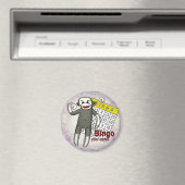 Sock Monkey Bingo Magnet (In Situ (Geschirrspüler))