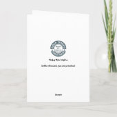 Sock Monkey Birthday Gruß Karte (Rückseite)