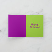 Sock Monkey Birthday Hat Karte (Innenseite)