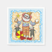 Sock Monkey Birthday Serviette (Vorderseite)