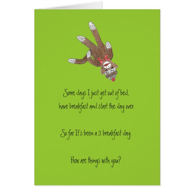 Sock Monkey Blank InsideCard (Vorne)