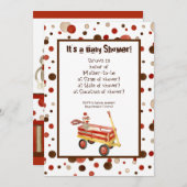 Sock Monkey, Boy Baby Shower Einladung (Vorne/Hinten)
