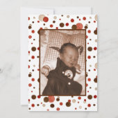 Sock Monkey, Boy Birth Ankündigung (Rückseite)