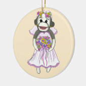Sock Monkey Braut Ornamente (Links)