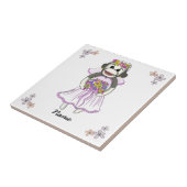 Sock Monkey Bride Custom Hochzeit Tile Fliese (Seite)