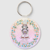 Sock Monkey Bride Schlüsselanhänger (Vorderseite)