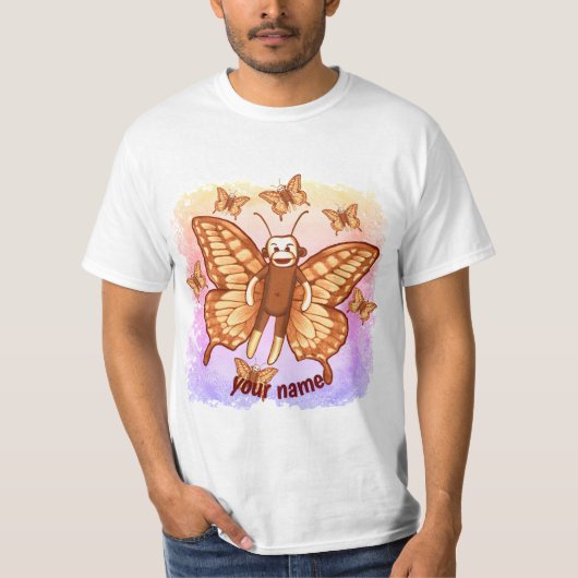 Sock Monkey Butterfly T - Shirt (Vorderseite)