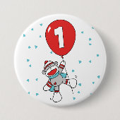 Sock Monkey Button (Vorderseite)