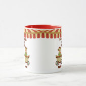 Sock Monkey Circus 2 Kinder nannten Eltern Geschen Tasse (Zentrum)