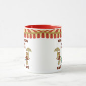 Sock Monkey Circus 3 Kinder nannten Eltern Geschen Tasse (Zentrum)