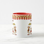 Sock Monkey Circus 4 Kids nannte Elterngeschenk Tasse (Zentrum)