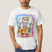 Sock Monkey Clown T-Shirt (Vorderseite)