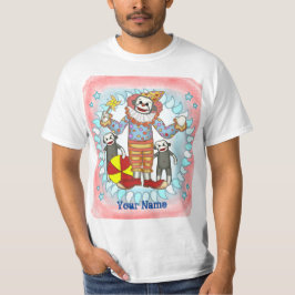 Sock Monkey Clown-T - Shirt