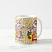 Sock Monkey Clown Tasse (VorderseiteRechts)