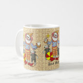 Sock Monkey Clown Tasse (Vorderseite Links)