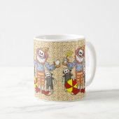 Sock Monkey Clown Tasse (VorderseiteRechts)