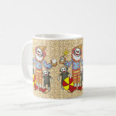 Sock Monkey Clown Tasse (Vorderseite Links)