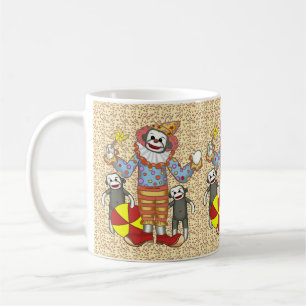 Sock Monkey Clown Tasse