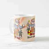 Sock Monkey Clown Tassen (Vorderseite Links)
