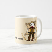 Sock Monkey Cowboy Tasse (VorderseiteRechts)