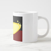 Sock Monkey Crooner Deluxe Retro Cartoon Art Jumbo-Tasse (Rechts)