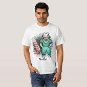 Sock Monkey Custom Nurse T - Shirt (Vorne ganz)
