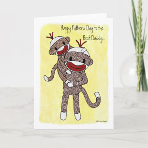 Sock Monkey Daddy 01 Karte
