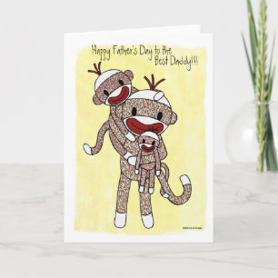 Sock Monkey Daddy 02 Karte
