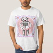 Sock Monkey Dice T-Shirt (Vorderseite)