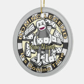 Sock Monkey Domino Legende Ornament (Links)