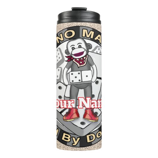 Sock Monkey Domino Master Becher (Vorderseite)