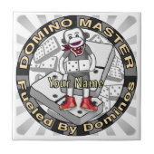 Sock Monkey Domino Master Fliese (Vorderseite)