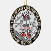 Sock Monkey Domino master Keramik Ornament (Rechts)