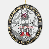 Sock Monkey Domino master Keramik Ornament (Links)