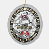 Sock Monkey Domino Master ornament (Links)