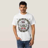 Sock Monkey Domino Meister T-Shirt (Vorne ganz)